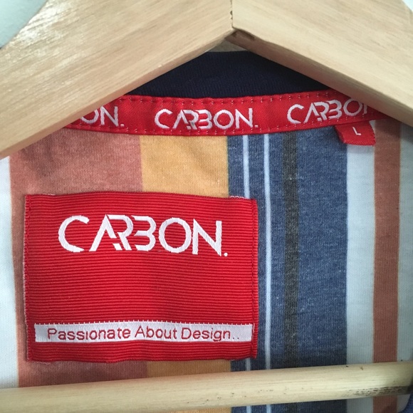 CARBON vertical striped t-shirt - Picture 2 of 3